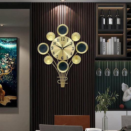 Clocks for Living Room Decor, 32cm Modern Balloon Wall Clock, 3D Wall Art Decor Clocks