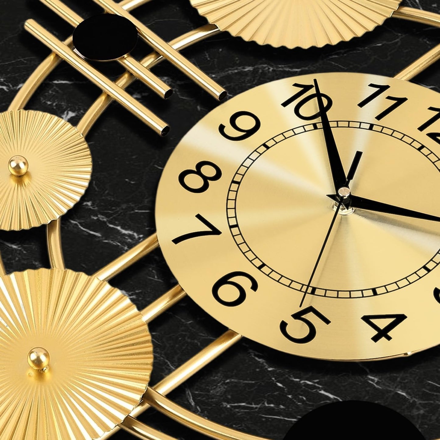 Clock for Living Room, Silent Quartz Movement Non Ticking Battery Operated, 17.8x30.7inch